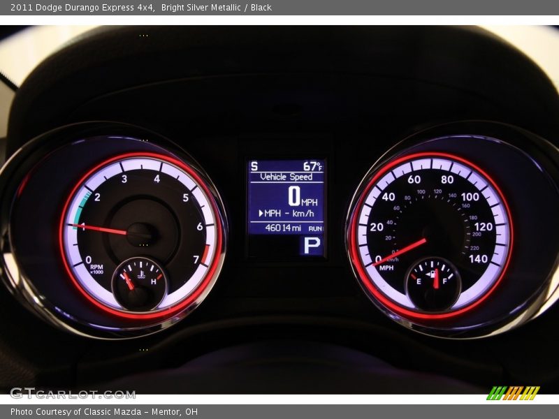 Bright Silver Metallic / Black 2011 Dodge Durango Express 4x4