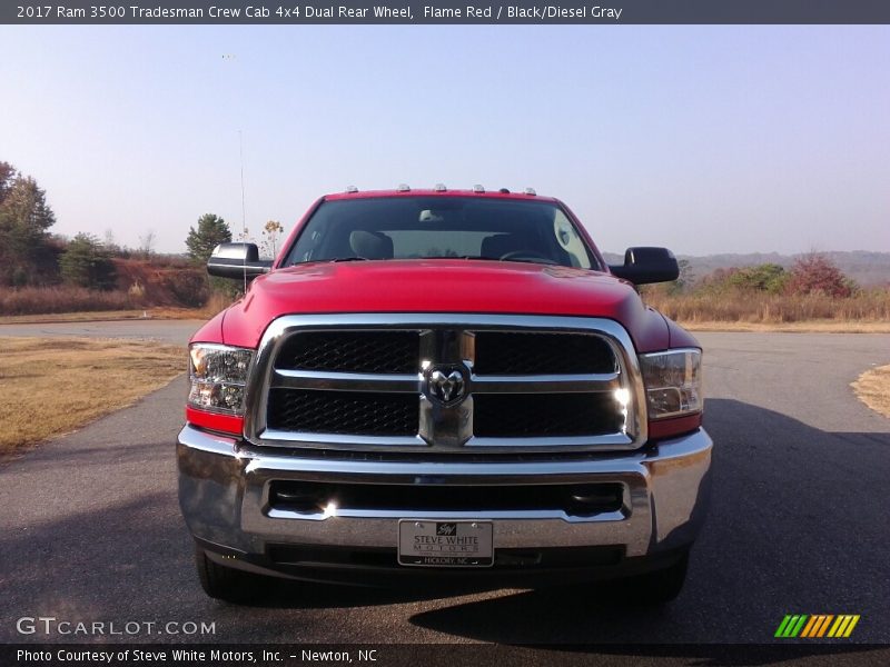 Flame Red / Black/Diesel Gray 2017 Ram 3500 Tradesman Crew Cab 4x4 Dual Rear Wheel