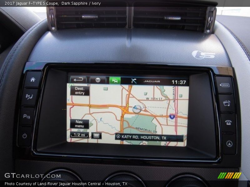 Navigation of 2017 F-TYPE S Coupe