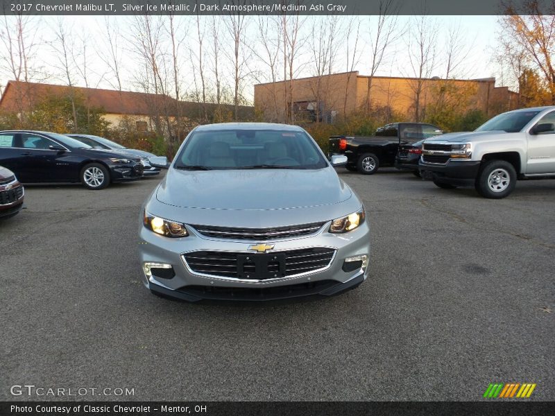 Silver Ice Metallic / Dark Atmosphere/Medium Ash Gray 2017 Chevrolet Malibu LT