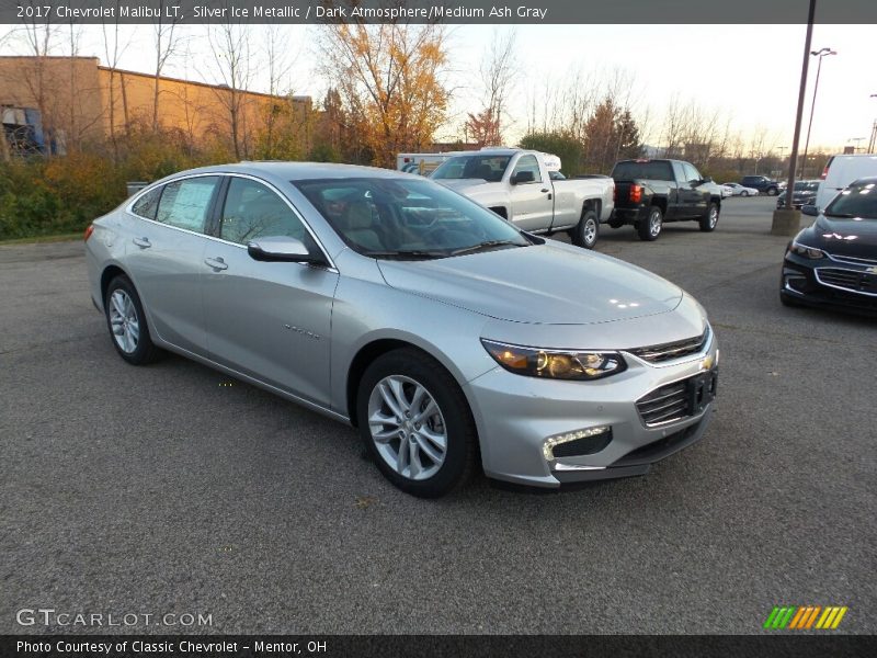 Silver Ice Metallic / Dark Atmosphere/Medium Ash Gray 2017 Chevrolet Malibu LT