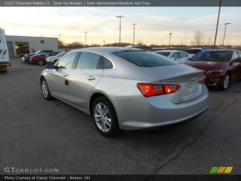 Silver Ice Metallic / Dark Atmosphere/Medium Ash Gray 2017 Chevrolet Malibu LT