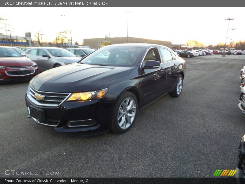 Blue Velvet Metallic / Jet Black 2017 Chevrolet Impala LT