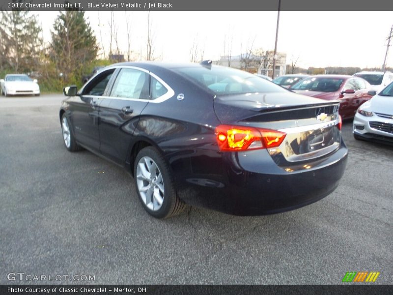 Blue Velvet Metallic / Jet Black 2017 Chevrolet Impala LT