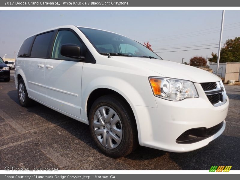 White Knuckle / Black/Light Graystone 2017 Dodge Grand Caravan SE