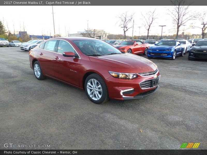 Cajun Red Tintcoat / Jet Black 2017 Chevrolet Malibu LT
