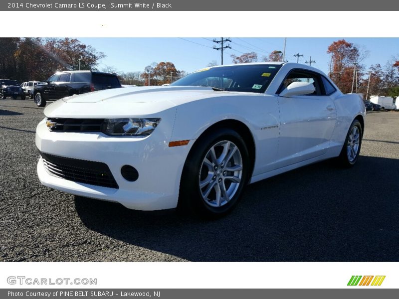 Summit White / Black 2014 Chevrolet Camaro LS Coupe