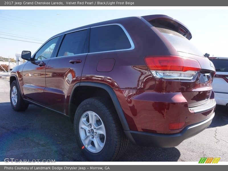 Velvet Red Pearl / Black/Light Frost Beige 2017 Jeep Grand Cherokee Laredo