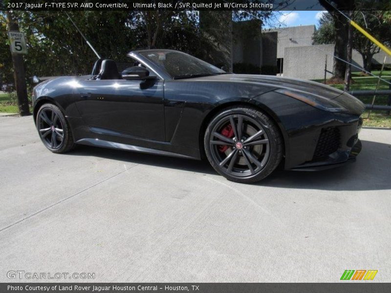 Ultimate Black / SVR Quilted Jet W/Cirrus Stitching 2017 Jaguar F-TYPE SVR AWD Convertible