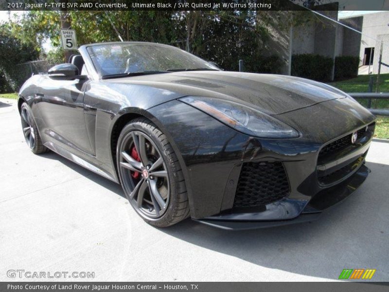 Ultimate Black / SVR Quilted Jet W/Cirrus Stitching 2017 Jaguar F-TYPE SVR AWD Convertible