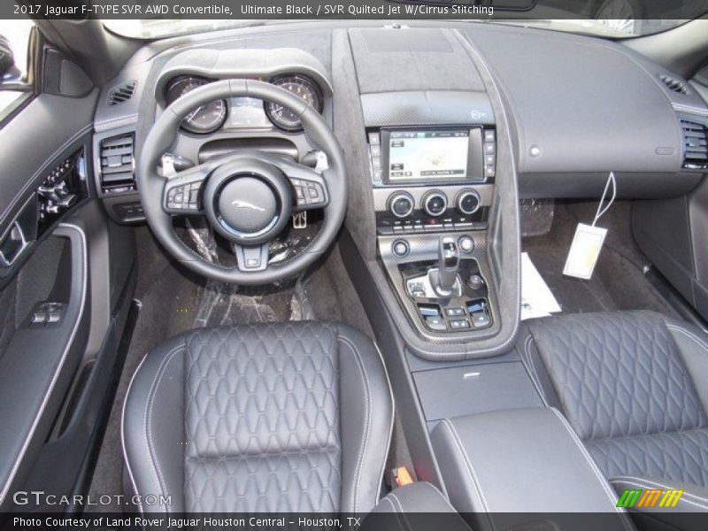 Dashboard of 2017 F-TYPE SVR AWD Convertible