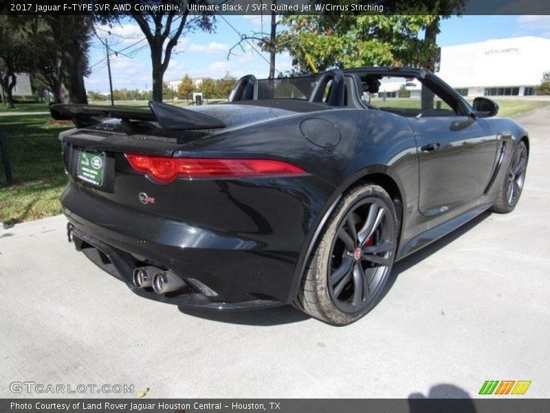 Ultimate Black / SVR Quilted Jet W/Cirrus Stitching 2017 Jaguar F-TYPE SVR AWD Convertible