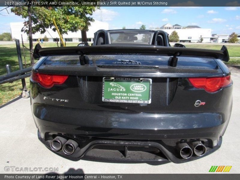 Ultimate Black / SVR Quilted Jet W/Cirrus Stitching 2017 Jaguar F-TYPE SVR AWD Convertible