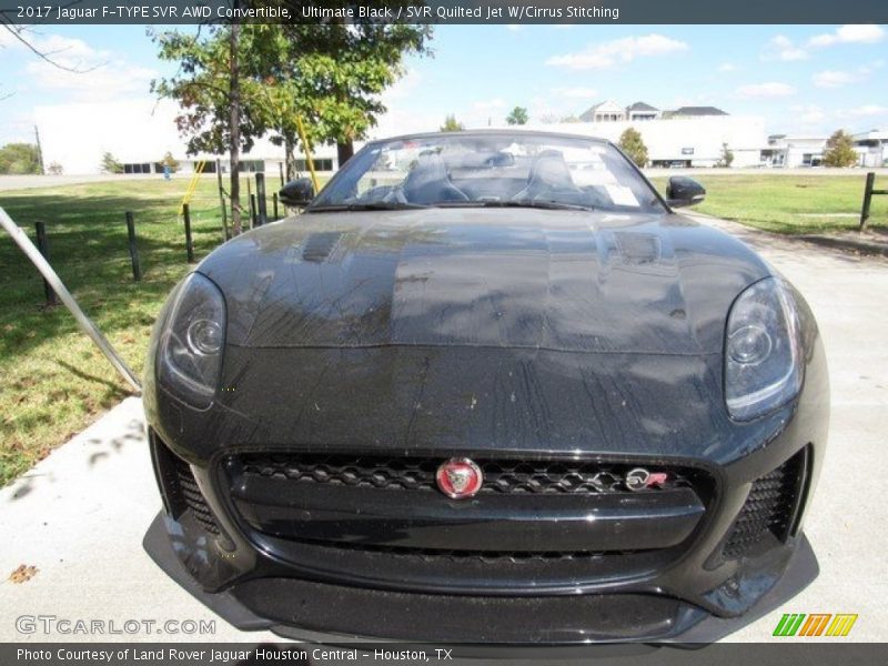 Ultimate Black / SVR Quilted Jet W/Cirrus Stitching 2017 Jaguar F-TYPE SVR AWD Convertible