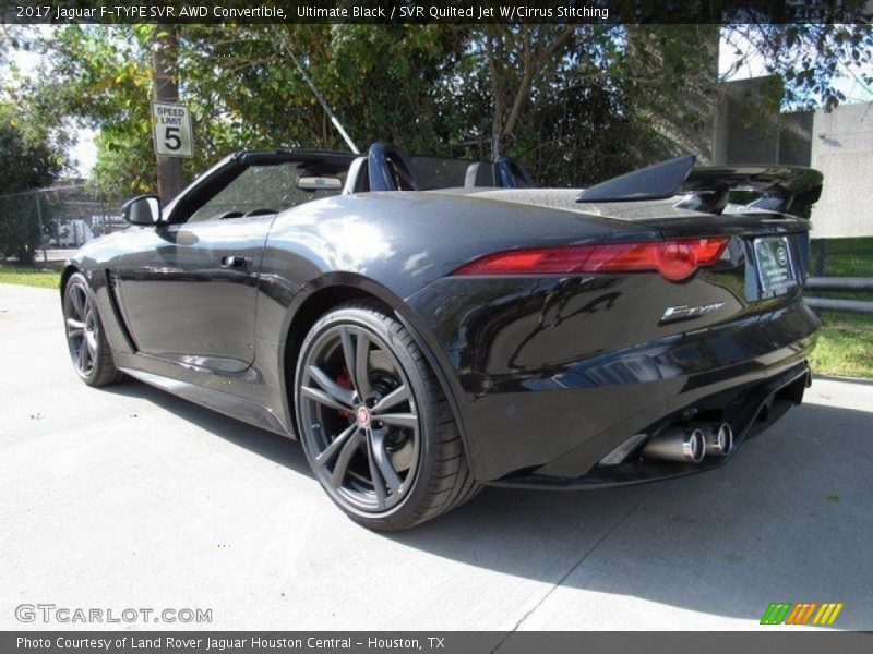 Ultimate Black / SVR Quilted Jet W/Cirrus Stitching 2017 Jaguar F-TYPE SVR AWD Convertible