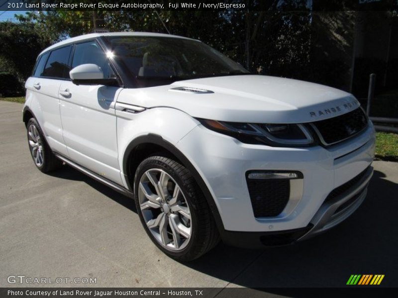 Fuji White / Ivory/Espresso 2017 Land Rover Range Rover Evoque Autobiography