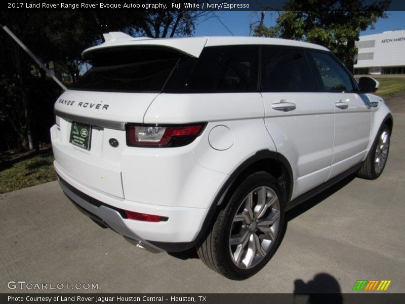 Fuji White / Ivory/Espresso 2017 Land Rover Range Rover Evoque Autobiography