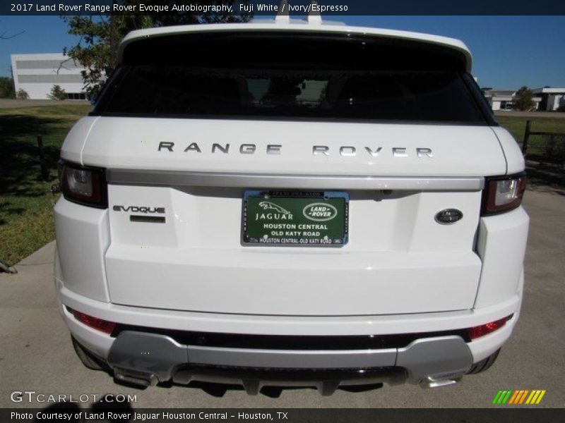 Fuji White / Ivory/Espresso 2017 Land Rover Range Rover Evoque Autobiography