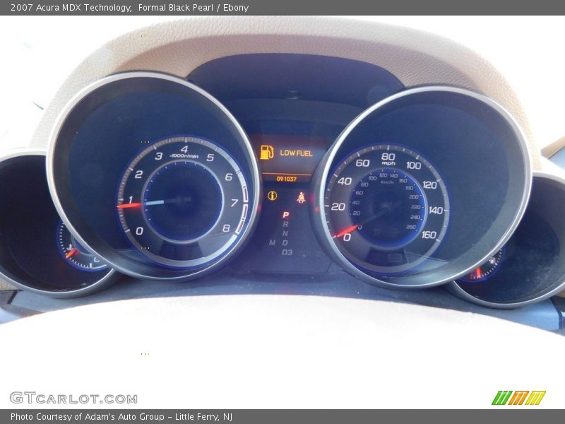 Formal Black Pearl / Ebony 2007 Acura MDX Technology