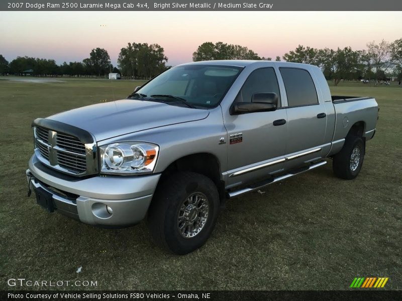 Bright Silver Metallic / Medium Slate Gray 2007 Dodge Ram 2500 Laramie Mega Cab 4x4