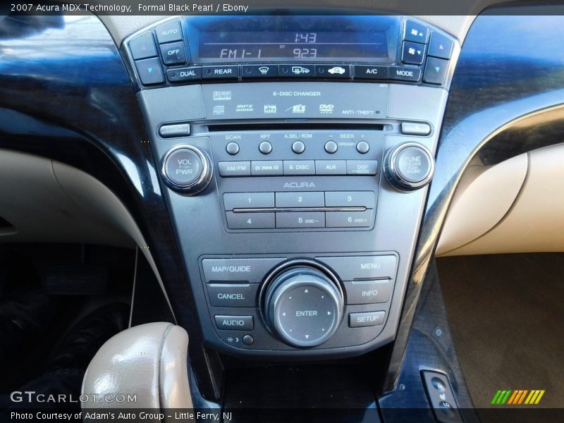 Formal Black Pearl / Ebony 2007 Acura MDX Technology