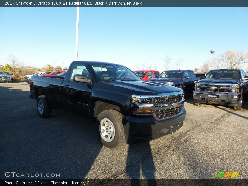 Black / Dark Ash/Jet Black 2017 Chevrolet Silverado 1500 WT Regular Cab