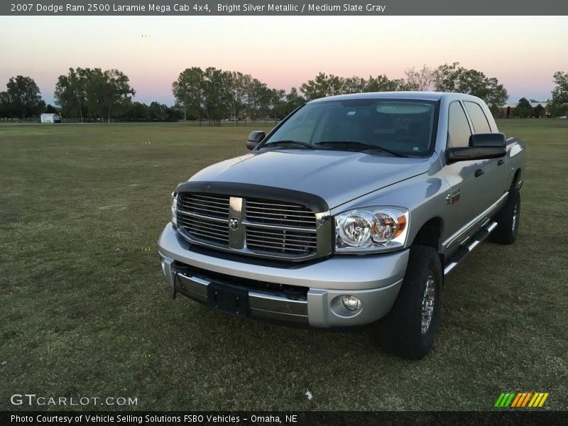 Bright Silver Metallic / Medium Slate Gray 2007 Dodge Ram 2500 Laramie Mega Cab 4x4