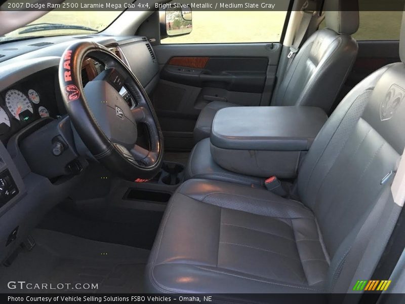 Bright Silver Metallic / Medium Slate Gray 2007 Dodge Ram 2500 Laramie Mega Cab 4x4