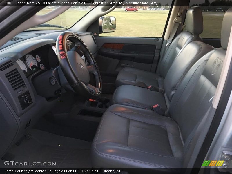 Bright Silver Metallic / Medium Slate Gray 2007 Dodge Ram 2500 Laramie Mega Cab 4x4