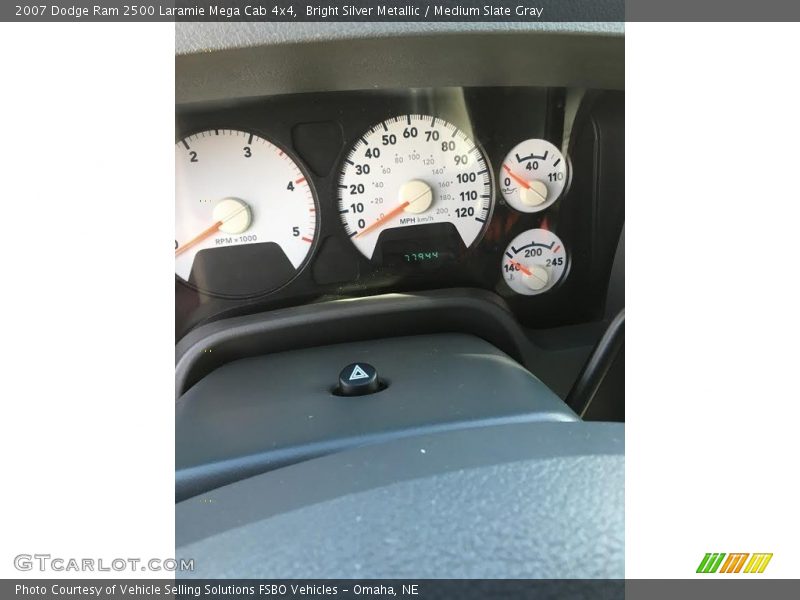 Bright Silver Metallic / Medium Slate Gray 2007 Dodge Ram 2500 Laramie Mega Cab 4x4