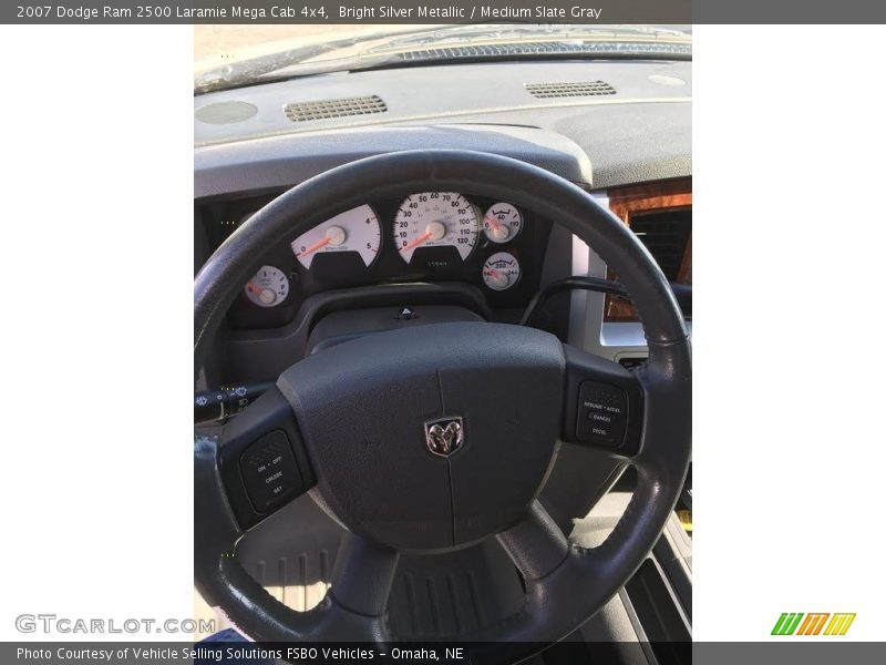 Bright Silver Metallic / Medium Slate Gray 2007 Dodge Ram 2500 Laramie Mega Cab 4x4