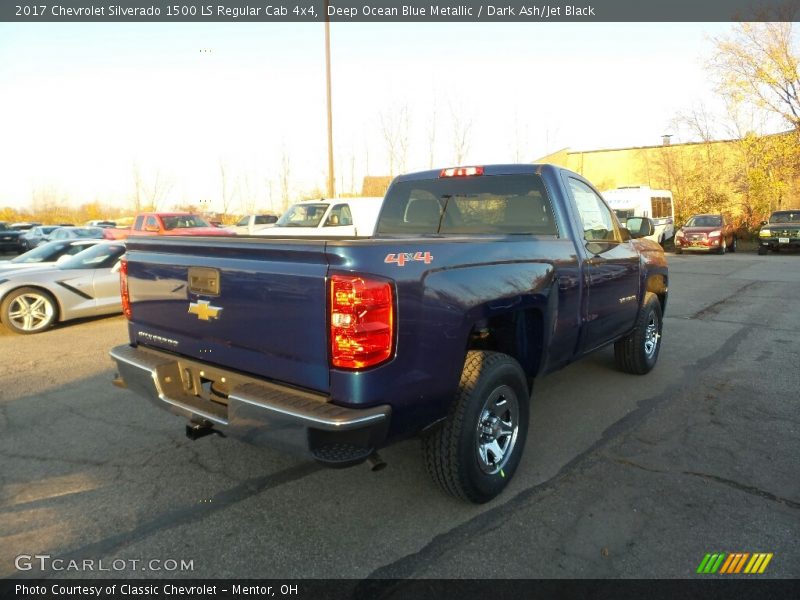 Deep Ocean Blue Metallic / Dark Ash/Jet Black 2017 Chevrolet Silverado 1500 LS Regular Cab 4x4