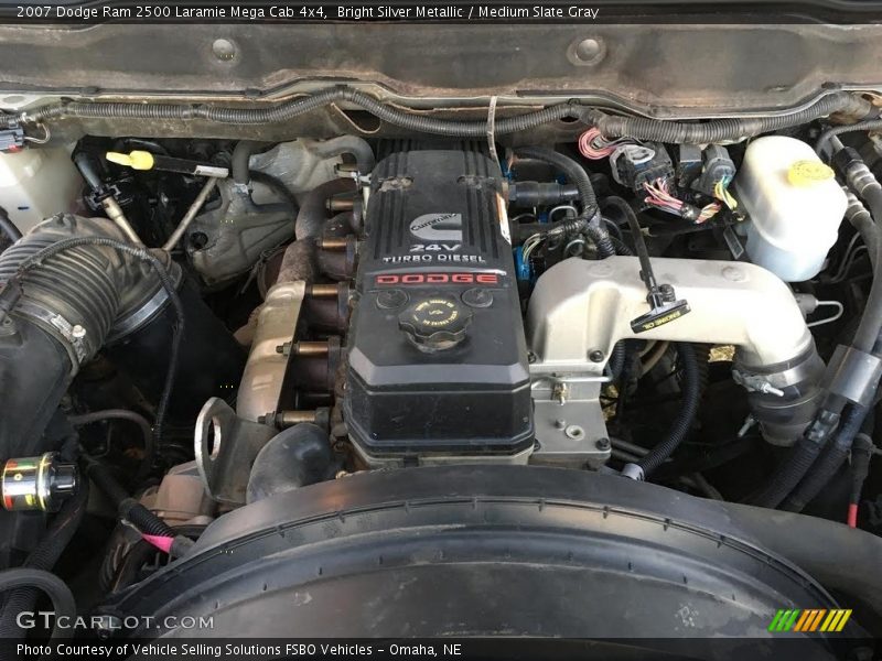 Bright Silver Metallic / Medium Slate Gray 2007 Dodge Ram 2500 Laramie Mega Cab 4x4