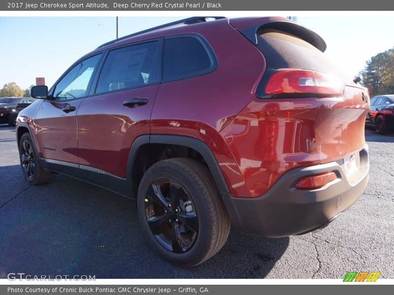 Deep Cherry Red Crystal Pearl / Black 2017 Jeep Cherokee Sport Altitude