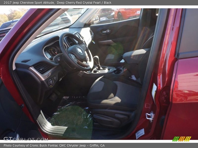 Deep Cherry Red Crystal Pearl / Black 2017 Jeep Cherokee Sport Altitude