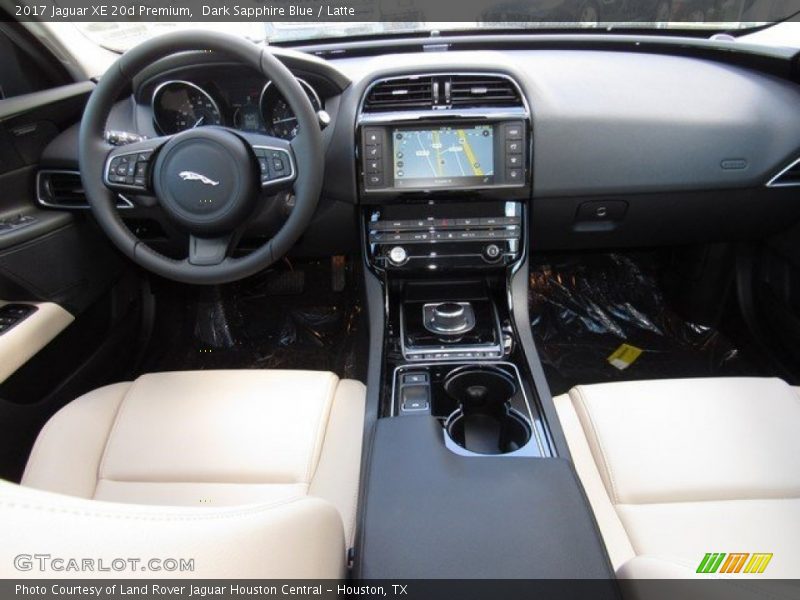 Dark Sapphire Blue / Latte 2017 Jaguar XE 20d Premium