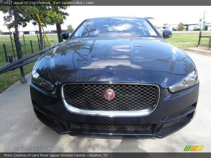Dark Sapphire Blue / Latte 2017 Jaguar XE 20d Premium