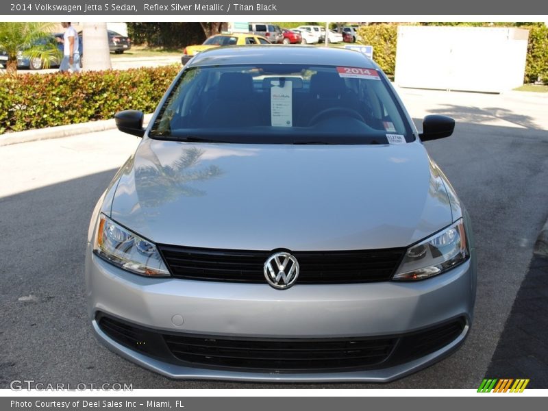 Reflex Silver Metallic / Titan Black 2014 Volkswagen Jetta S Sedan