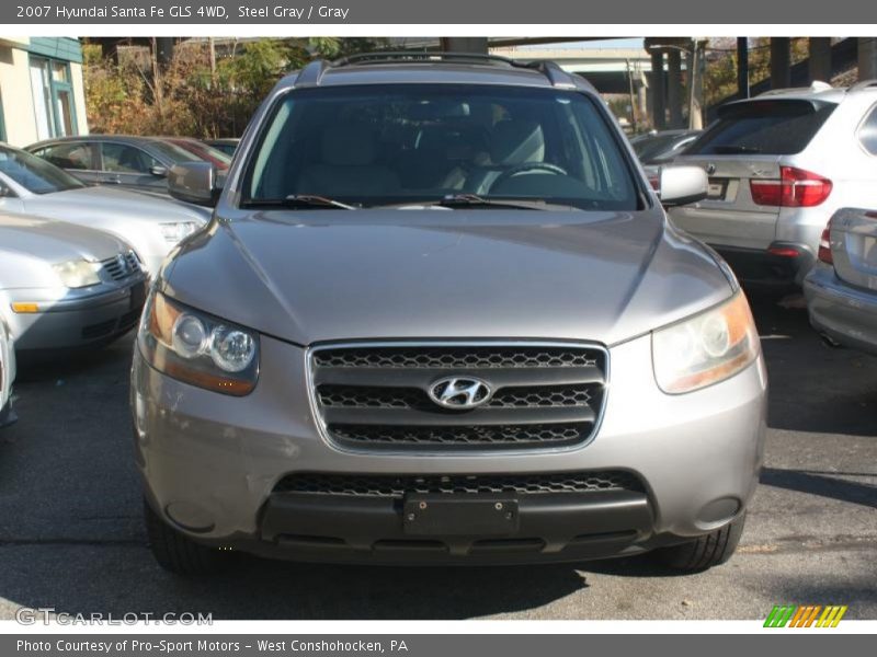 Steel Gray / Gray 2007 Hyundai Santa Fe GLS 4WD