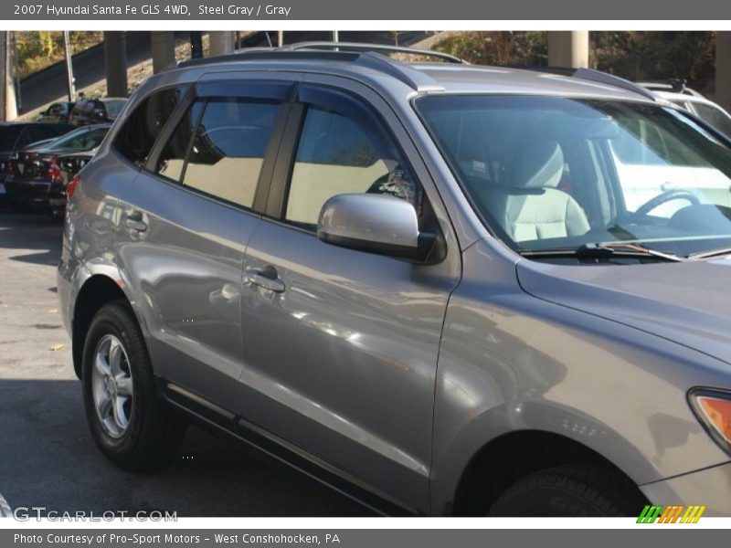 Steel Gray / Gray 2007 Hyundai Santa Fe GLS 4WD