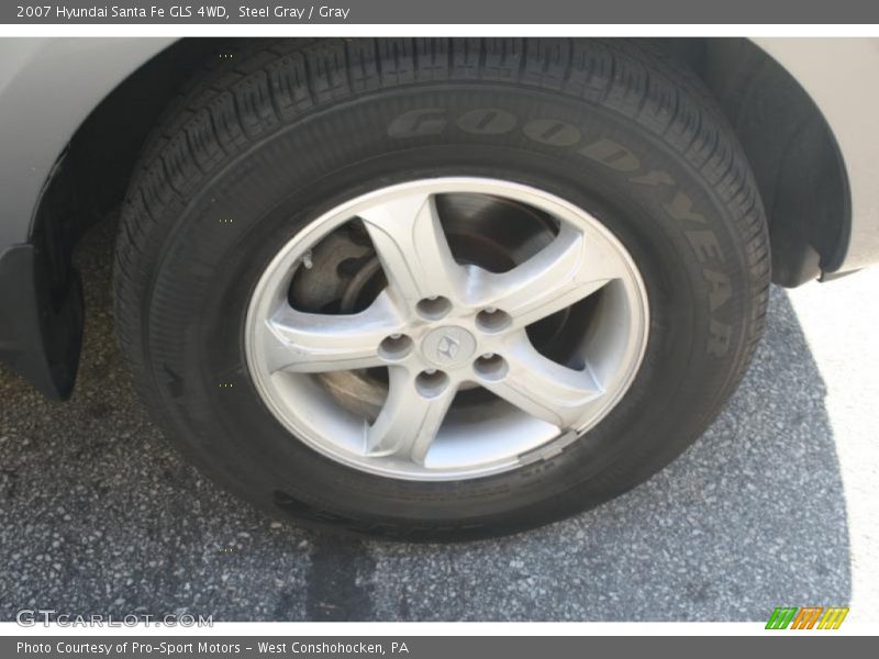 Steel Gray / Gray 2007 Hyundai Santa Fe GLS 4WD