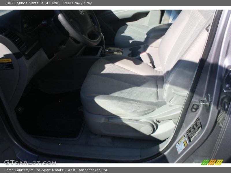 Steel Gray / Gray 2007 Hyundai Santa Fe GLS 4WD