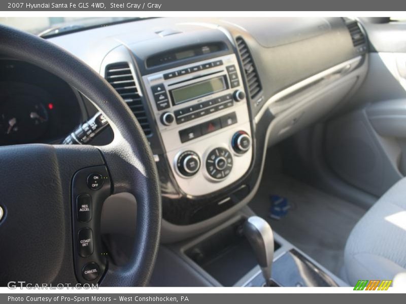 Steel Gray / Gray 2007 Hyundai Santa Fe GLS 4WD