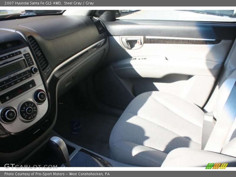 Steel Gray / Gray 2007 Hyundai Santa Fe GLS 4WD