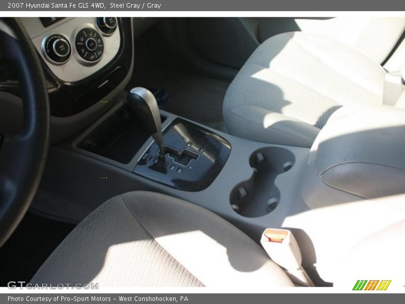Steel Gray / Gray 2007 Hyundai Santa Fe GLS 4WD