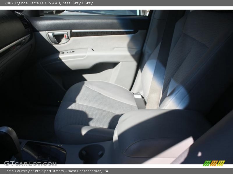 Steel Gray / Gray 2007 Hyundai Santa Fe GLS 4WD