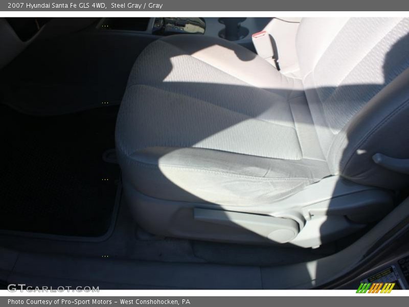 Steel Gray / Gray 2007 Hyundai Santa Fe GLS 4WD