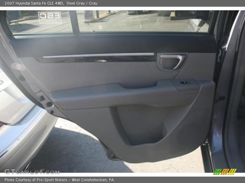 Steel Gray / Gray 2007 Hyundai Santa Fe GLS 4WD