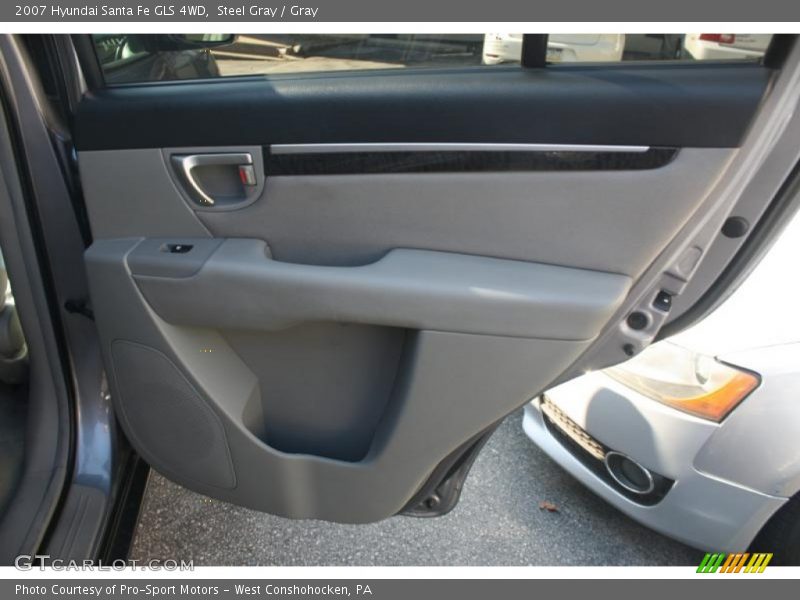 Steel Gray / Gray 2007 Hyundai Santa Fe GLS 4WD