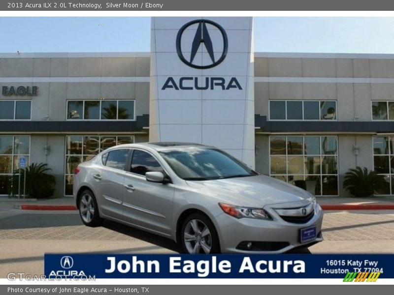 Silver Moon / Ebony 2013 Acura ILX 2.0L Technology